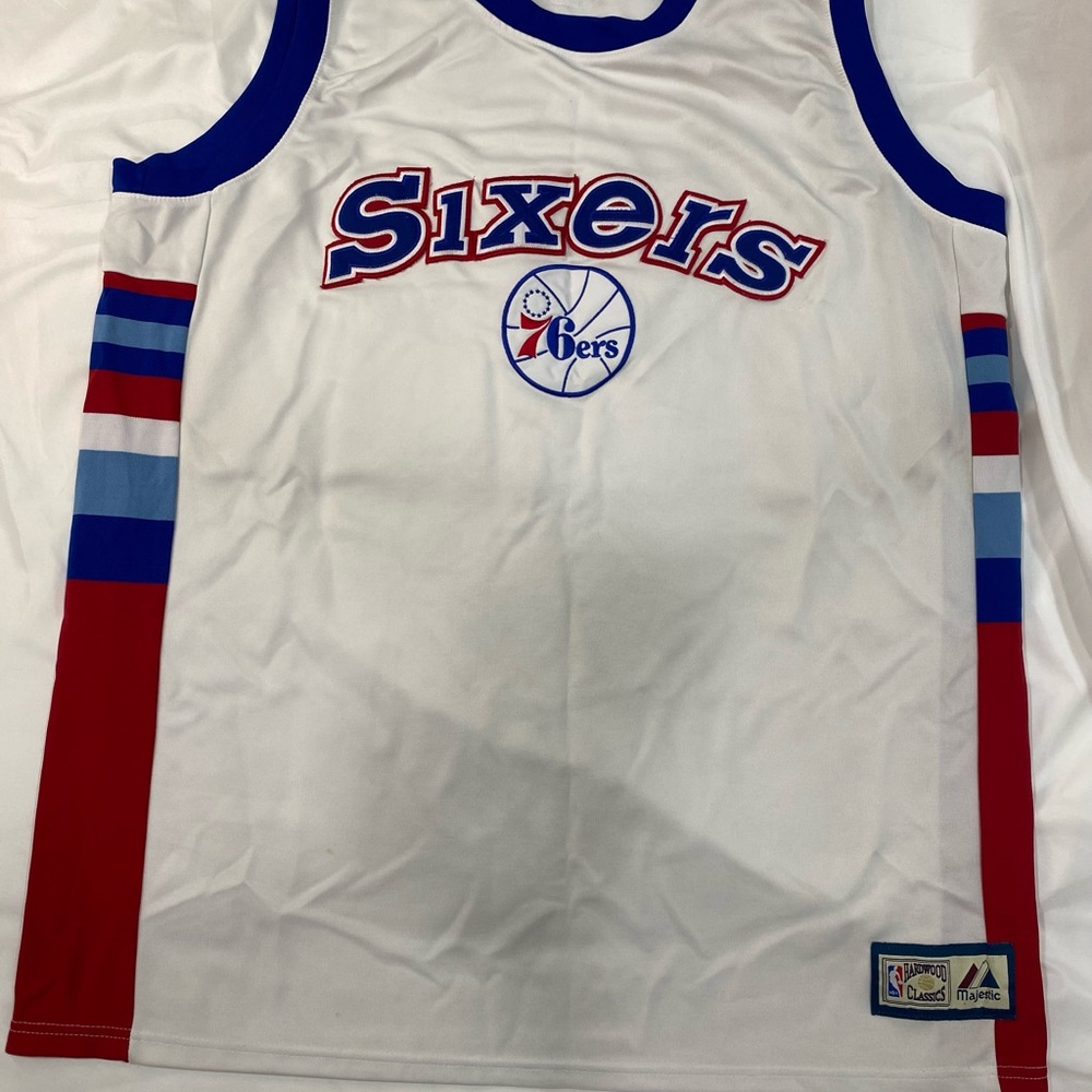 Majestic Hardwood Classics Jersey with Red and White Accents